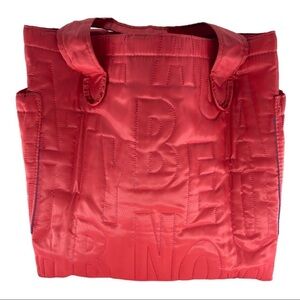 Urban Attitudes Coral Puffer Tote Shoulder Bag